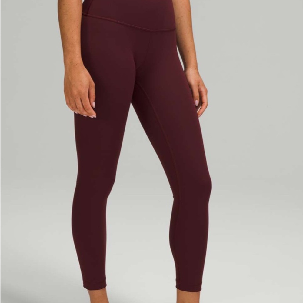 Lululemon wunder under Leggings-red merlot
